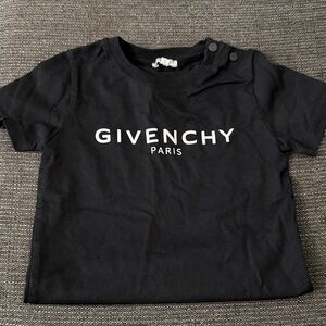 Givenchy Kids Black T-Shirt with White Logo